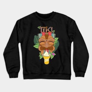 Tiki Totem Pineapple Whip Sip Crewneck Sweatshirt